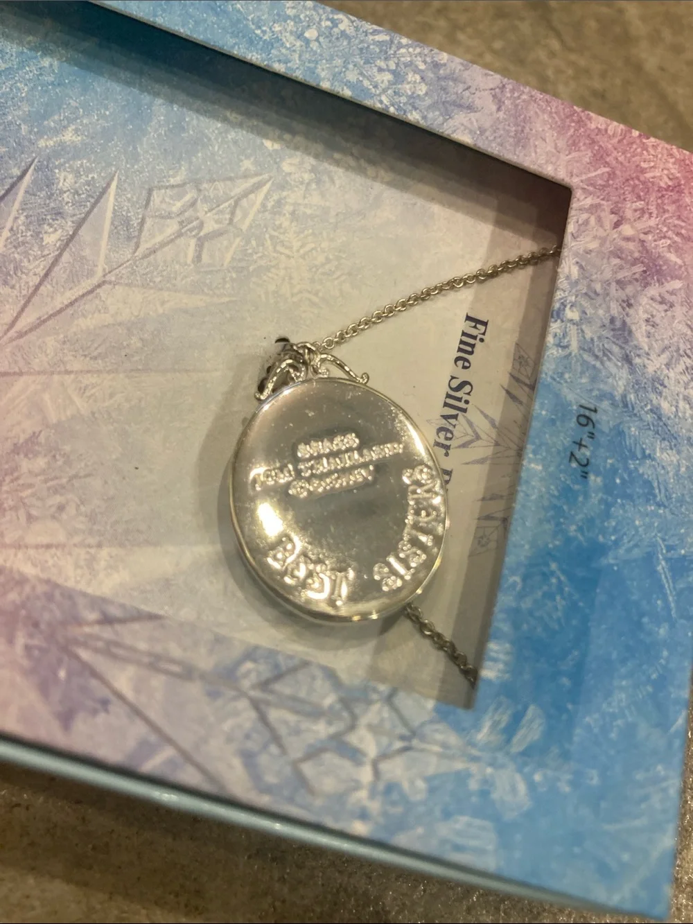 Disney Frozen Anna & Elsa Portrait Pendant Necklace